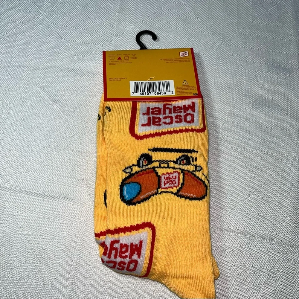Odd Sox Oscar‎ Mayer Hot Dog Weinermobile Crew Socks New with Tag